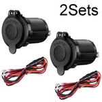 2SETS Cigarette Lighter Socket Power Outlet Receptacle Car Motorcycle Atv. Fixed Price $11.95.