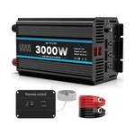 3000W Power Inverter Pure Sine Wave 12V Dc To 110V Ac Car W.... Fixed Price $206.23.