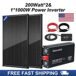 400W (200W*2) Solar Panel 18BB 18V &1000W Power Inverter 12V 120V Pure Sine Wave. Fixed Price $208.99.
