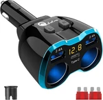 Cigarette Lighter Splitter: Usb 12V Car Charger Adapter Socket Type Blue. Fixed Price $22.85.