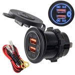 1X Car Quick Charger QC3.0 Dual Usb Outlet Power Socket With Wire&fuse 12V/24V. Fixed Price $12.99.