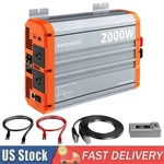 2000W Pure Sine Wave Power Inverter Converter Dc 12V To Ac 110V 120V Peak 4000W. Fixed Price $126.90.