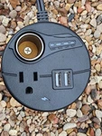 Cupholder Power Inverter. X Usb, 12V Dc, And 110 Ac Sungold. Fixed Price $14.87.