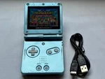 Nintendo Gameboy Advance Sp AGS101 Pearl Blue Handheld W/ Usb Cable & Battery. Fixed Price $74.99.