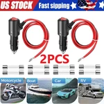 2PCS 12-24V Fused Led Car Cigarette Lighter Plug Socket Cable Adapter W/ Switch. Fixed Price $9.98.