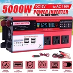 5000W Lcd Car Power Inverter 12V To Ac 110V Pure Sine Wave Solar Converter. Fixed Price $29.96.
