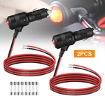 2PCS 12-24V Fused Led Car Cigarette Lighter Plug Socket Cable Adapter W/ Switch. Fixed Price $12.33.