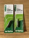 Arista Video Adapter 2-PACK Converts Fitting To Rca Type Vcr Plug Model 58-254. Fixed Price $5.00.