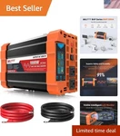 Intelligent 1000W Pure Sine Wave Inverter With Safety Features For Home & Rv. Fixed Price $244.42.