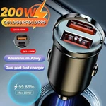 200W Dual Usb Car Charger 12-24V Fast Charging Cigarette Lighter Adapter. Fixed Price $17.19.