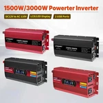 1500W 3000W Power Inverter 12V To 110V 120V Converter With 2USB 2AC Black Red. Fixed Price $69.99.