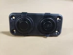 Marinco Dual Usb & Receptacle With Mounting Plate, Black, #12VCOMBO-B. Fixed Price $23.50.
