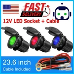 12V Waterproof Car Motorcycle Boat Cigarette Lighter Socket Power Plug Outlet. Fixed Price $7.99.