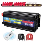 5000W 10000W Power Inverter Dc 12V To Ac 110V Converter W/ 4 Sockets Usb Remote. Fixed Price $224.99.