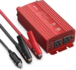 Bestek Pure Sine Wave Power Inverter Dc 12V To AC(2 Outlets) 500W, Red. Fixed Price $104.32.