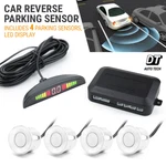 4 Parking White Sensors Led Car Backup Reverse Rear Radar System Alert Alarm Kit. Fixed Price $14.99.