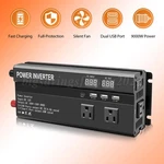 Car Power Inverter 9000W Watts Dc 12V To Ac 110V Sine Wave Solar Converter Lcd. Fixed Price $86.03.