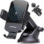 Chgeek Wireless Car Charger 15W Auto Clamping Phone Holder Mount Black. Fixed Price $19.99.