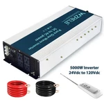 Wzrelb 5000W 24VDC To 120VAC Pure Sine Wave Power Inverter Rv Car Remote Solar. Fixed Price $359.00.
