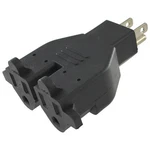 Conntek RL-30104 Heavy Duty 3-PRONG Dual Outlet Adapter Black. Fixed Price $25.00.