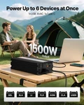 1500W Power Inverter, 12V Dc To 120V Ac Pure Sine Wave Car Charg. Fixed Price $172.55.