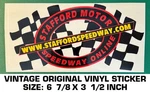 Stafford Motor Speedway Online - Vintage Original Vinyl Decal Sticker Racing. Fixed Price $8.72.