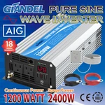 Power Inverter Pure Sine Wave 1200W/2400W 12V To 110V 120V ISO9001 Certificate. Fixed Price $169.96.