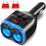 Car Usb Cigarette Lighter Socket Splitter Power Adapter Dual Charger. Fixed Price $14.18.