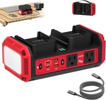 350W Pure Sine Wave Inverter Compatible With Milwaukee 18V Batteries, Dual-batte. Fixed Price $125.72.