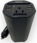 Bapdas 150 Watts Car Cup Power Inverter Dc 12V To 110V Ac Converter Adapter. Fixed Price $9.59.