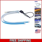 Innovative Dual Color 12.59" Car Led Strip Lights - Easy Install Waterproof Drls. Fixed Price $12.99.