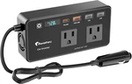 200W Power Inverter For Car Dc 12V To 110V Ac Converter With Led Display & 4 U. Fixed Price $54.95.