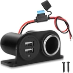 1PCS Dual Usb Outlet Cigarette Lighter Socket Splitter With Blade Fuse, 12V 4.2A. Fixed Price $17.49.