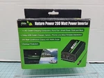 Nature Power - 200 Watt Battery Inverter New. Fixed Price $28.99.