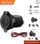 12V Waterproof Cigarette Lighter Socket For Cars, Boats, And Rvs - Easy Install. Fixed Price $11.35.