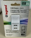 Decorator Rocker Light Switch With Usb Charging Ports, 3-WAY, White, 15 Amp New. Fixed Price $22.99.