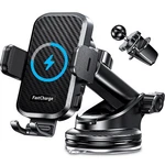 Chgeek Wireless Car Charger With Phone Holder Mount, 15W Fast Charging Auto C.... Fixed Price $37.06.