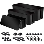 Cable Organizer Box Set Of Three Power Cover Cord Holder Surge Protector For. Fixed Price $40.40.