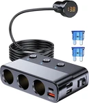 Lihan 7-1 Cigarette Lighter SPLITTER,12V/24V Car Charger Adapter With 3 Socket. Fixed Price $45.16.