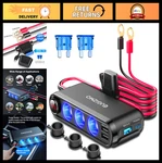 12V Car Cigarette Lighter Socket Splitter, 200W 3-PORT Usb Charger Adapter, Powe. Fixed Price $51.99.