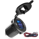 Universal 12V USB3.0 Fast Car Charger Blue Led Display Volt Meter Waterproof. Fixed Price $16.19.