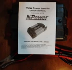 Npower Inverter 750W Model: 457750. Fixed Price $35.00.