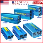 3000W 6000W Pure Sine Wave Power Inverter 12V 24V To 110V Converter Travel Kit. Fixed Price $53.99.