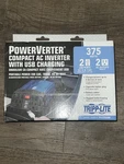 Tripp Lite 375W Powerverter, 2 Ac Outlets, Usb Charging Ports, Battery Cables. Fixed Price $34.99.