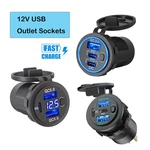 12V Usb Socket Outlet Marine Fast Charger For Boat Golf Cart Rv. Fixed Price $16.90.