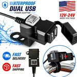 Waterproof Motorcycle Handlebar Usb Port Phone Charger Cigarettes Lighter Socket. Fixed Price $8.99.