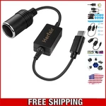 Usb Male To 12V Car Cigarette Lighter Adapter - Power Your Gadgets Safely. Fixed Price $7.99.