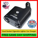 Car Cigarette Socket Dual Splitter 2-IN-1 2-WAY 12V For Charger Phone Tablet. Fixed Price $9.95.