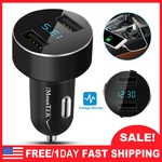 Dual Usb Car Charger Adapter Led Display Fast Charging For Iphone And Samsung. Fixed Price $10.50.