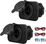 2-PACK Cigarette Lighter Socket, 12V Power Outlet Receptacle For Car Marine Moto. Fixed Price $13.66.